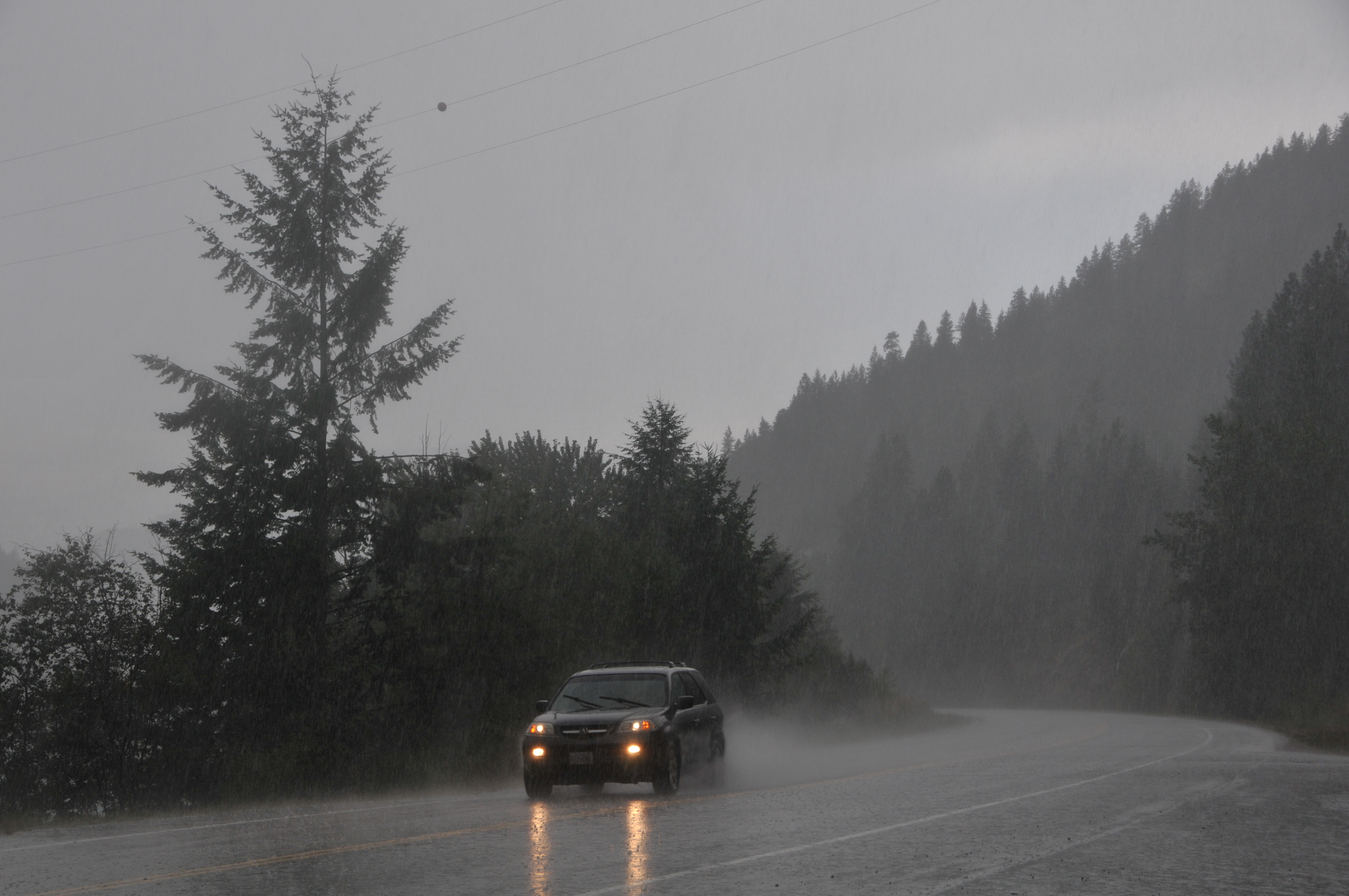 Thunderstorm Drive Through Castlegar